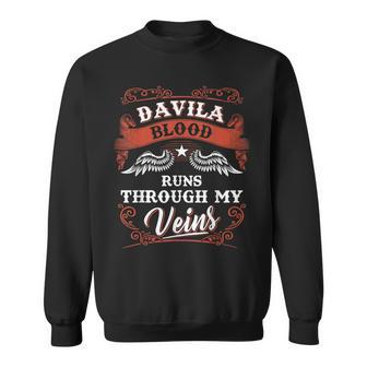 Davila Blood Runs Through My Veins Youth Kid 1Kl2 Sweatshirt - Seseable