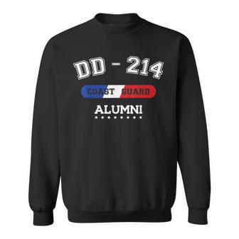 Dd214 Us Coast Guard Alumni Uscg Veteran Gift Veteran Funny Gifts Sweatshirt | Mazezy