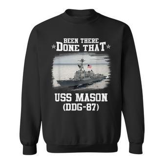 Ddg87 Uss Mason Navy Ships Sweatshirt | Mazezy