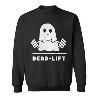 Dead Lift Ghost Halloween Ghost Gym Sweatshirt - Monsterry UK