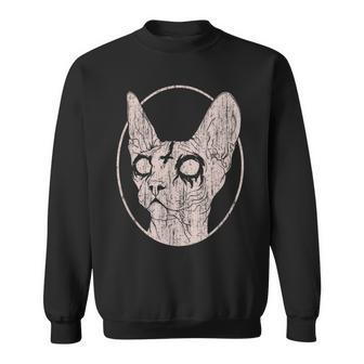 Death Metal Sphynx Cat Sweatshirt | Mazezy CA