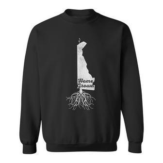 Delaware T Vintage Home Grown Roots State Pride Sweatshirt | Mazezy