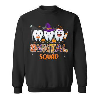 Dental Squad Denstist Spooky Halloween Ghost Costume Sweatshirt - Seseable