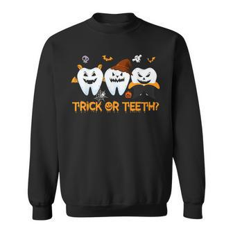 Dental Squad Trick Or Th Dentist Halloween Costume Sweatshirt | Mazezy
