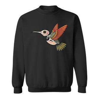 Dia De Muertos Day Of The Dead Hummingbird Sweatshirt - Thegiftio UK