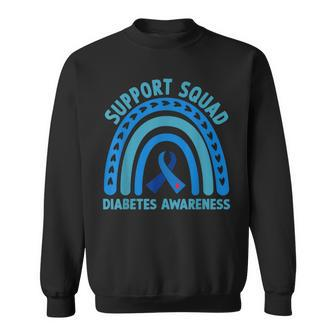 Diabetes Blue Support Squad Diabetes Awareness Sweatshirt | Mazezy