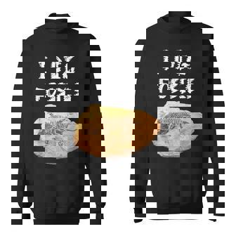 I Dig Fossils Paleontology Sweatshirt | Mazezy