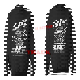 Dirt Track Racing Race Sprint Car Vintage Racing Funny Gifts Sweatshirt | Mazezy