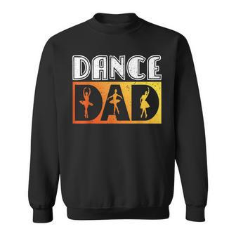 Distressed Dance Dad Ballet Vintage Retro For Mens Sweatshirt | Mazezy