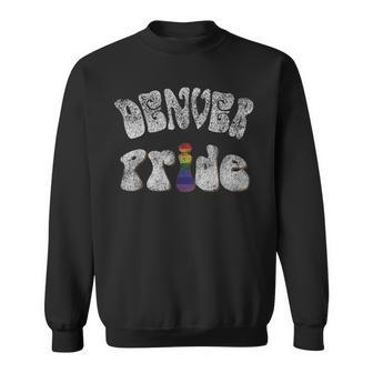Distressed Denver Gay Pride Vintage Sweatshirt | Mazezy