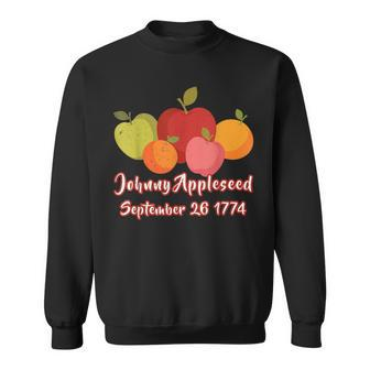 Distressed Johnny Appleseed Apple Picking Orchard Farming Sweatshirt | Mazezy