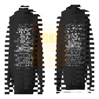 Distressed May 1982 Decorations 39Th Birthday 39 Years Old Sweatshirt | Mazezy