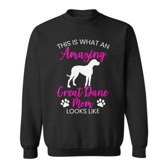 Dog Breed Dog Mom Animal Great Dane Mom Sweatshirt - Monsterry DE