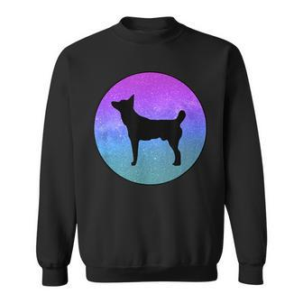 Dog Breed Tahltan Bear Dog Silhouette Space Galaxy Sweatshirt | Mazezy