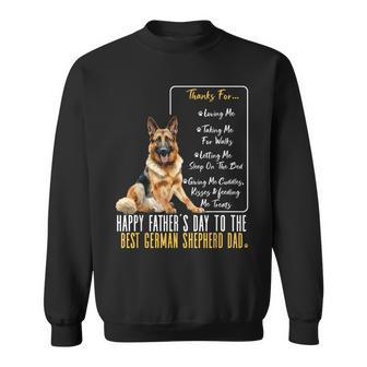 Dog Dad Happy Fathers Day To The Best German Shepherd Dad Sweatshirt | Mazezy