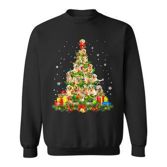 Dog Lover Golden Retriever Christmas Tree Xmas Party Sweatshirt - Monsterry UK