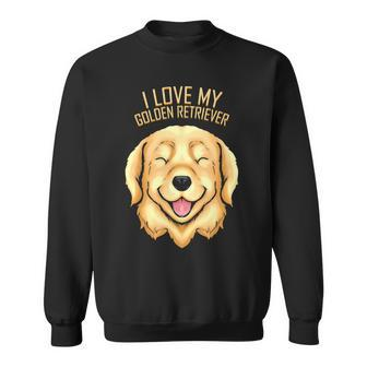 Dog Lover I Love My Golden Retriever Sweatshirt - Monsterry AU