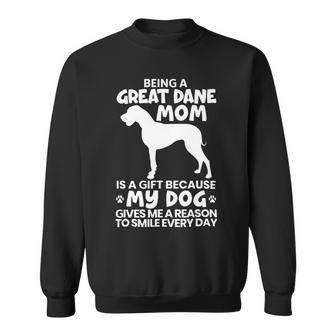 Dog Mom Dog Breeder Mom Great Dane Mom Sweatshirt - Monsterry