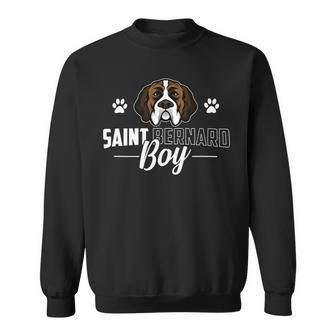 Dog Saint Bernard Funny Saint Bernard Lover Graphic Boys Men Kids St Bernard 3 Sweatshirt - Monsterry