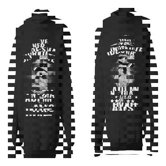 Dogs Never Underestimate An Old Man With Havanese Dog Sweatshirt - Monsterry