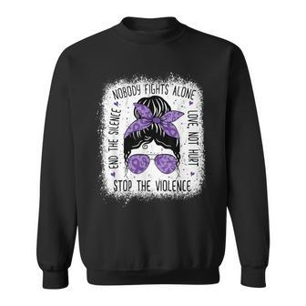 Domestic Violence Awareness Stop End Domestic Violence Sweatshirt - Monsterry CA