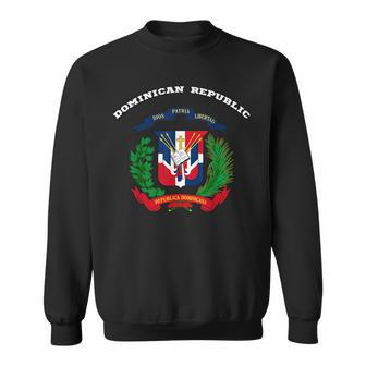 Dominican Republic Coat Of Arms Flag Souvenir Sweatshirt | Mazezy