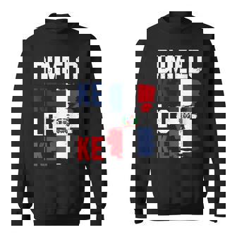 Dominican Republic Flag Dimelo Ke Lo Ke Dominicana Sweatshirt - Seseable