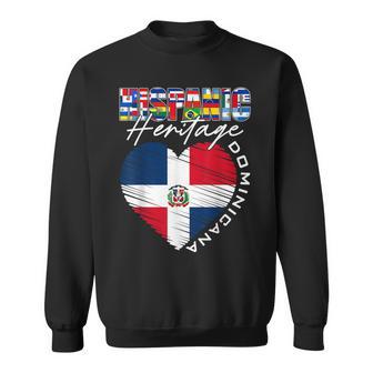 Dominicana Hispanic Heritage Month Dominican Republic Flag Sweatshirt - Seseable