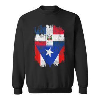 Dominirican Dominican And Puerto Rican Flag Dominican Flag Sweatshirt | Mazezy