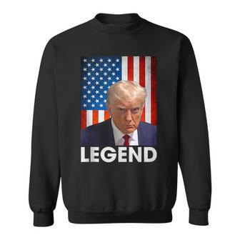 Donald Trump 2024 Shot President Legend American Flag Sweatshirt | Mazezy