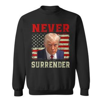 Donald Trump Never Surrender Shot August 24 2023 Sweatshirt - Monsterry