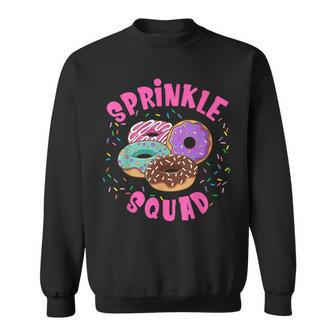Donut Sprinkle Squad Graphic Sprinkle Donut Sweatshirt - Seseable