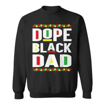 Dope Black Dad Junenth African Men Fathers Day Sweatshirt | Mazezy