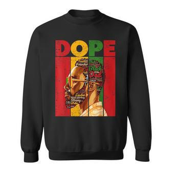 Dope Black Dad Junenth Fathers Day African King Sweatshirt | Mazezy