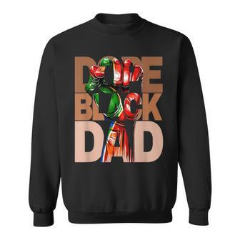 Dope Black Dad Junenth Fathers Day Black Man King Sweatshirt | Mazezy