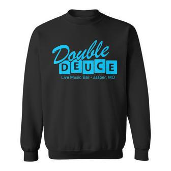 Double Deuce Funny Retro Road Side Bar House Sweatshirt - Seseable