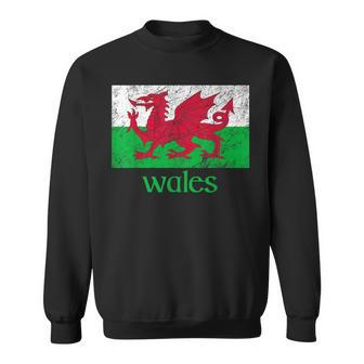 Dragon Of Wales Flag Welsh Cymru Flags Medieval Welsh Rugby Sweatshirt | Mazezy