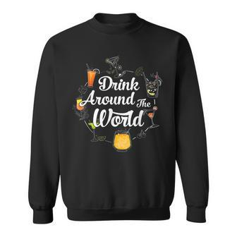 Drink Around The World I Drink Around The World Epcot Sweatshirt - Seseable