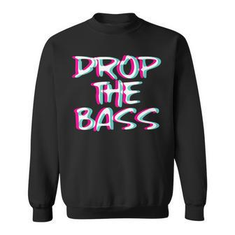 Drop The Bass Outfit I Trippy Edm Festival Clothing Techno Sweatshirt | Mazezy