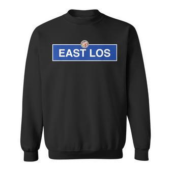 East Los Los Angeles Street Sign Boyle Heights California Bh Sweatshirt | Mazezy