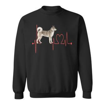 East Siberian Laika Dog Heartbeat Ekg My Dogs Are My Cardio Sweatshirt | Mazezy