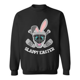 Easter Bunny Hockey Mask Eggs Hunting Rabbit Egg Sweatshirt | Mazezy