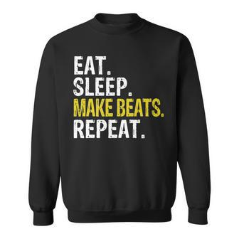 Eat Sleep Make Beats Repeat Music Sweatshirt | Mazezy