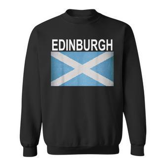 Edinburg Scotland Flag Artistic City Sweatshirt | Mazezy