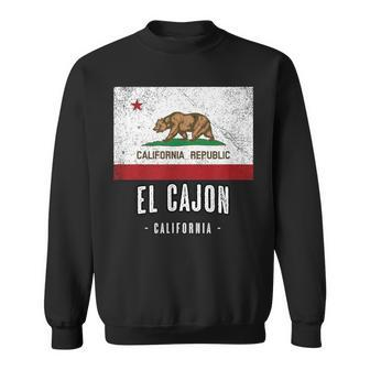 El Cajon California Cali City Souvenir Ca Flag Top Sweatshirt | Mazezy