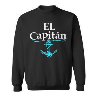 El Capitan Boat Captain Skipper Anchor Boating Sailing Sweatshirt | Mazezy DE
