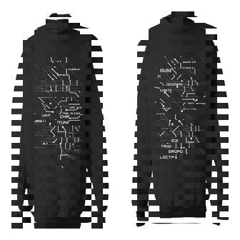 Electronic Music Circuit House Breakbeat Dubstep Ebm Music Sweatshirt | Mazezy