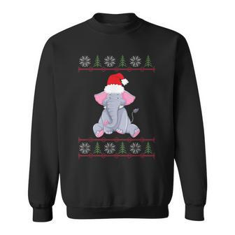 Elephant Ugly Sweater Christmas Sweatshirt - Monsterry CA