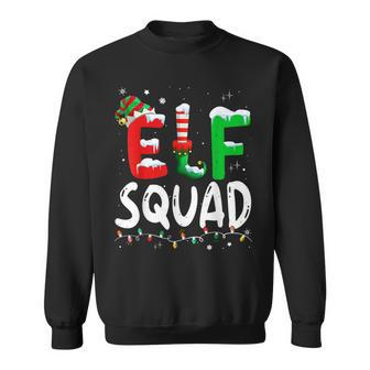Elf Family Christmas Matching Pajamas Xmas Elf Squad Sweatshirt | Mazezy