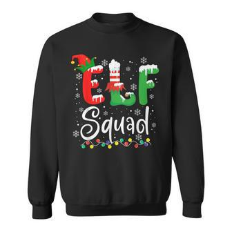 Elf Squad Elf Family Christmas Matching Pajamas Xmas Sweatshirt | Mazezy